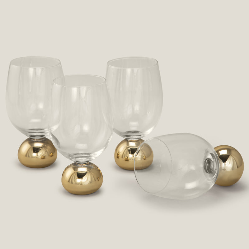 Reidel Gold Goblets Set Of 4