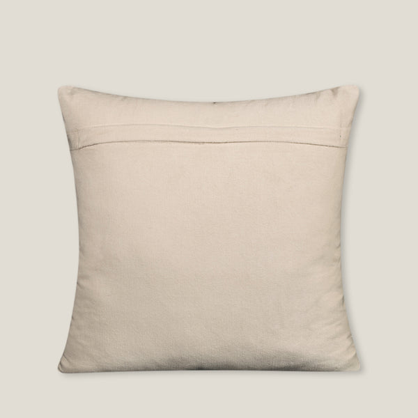Avis Off White Emb. Cotton Velvet Cushion Cover
