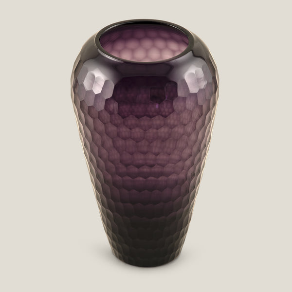 Vetro Purple Tall Glass Vase