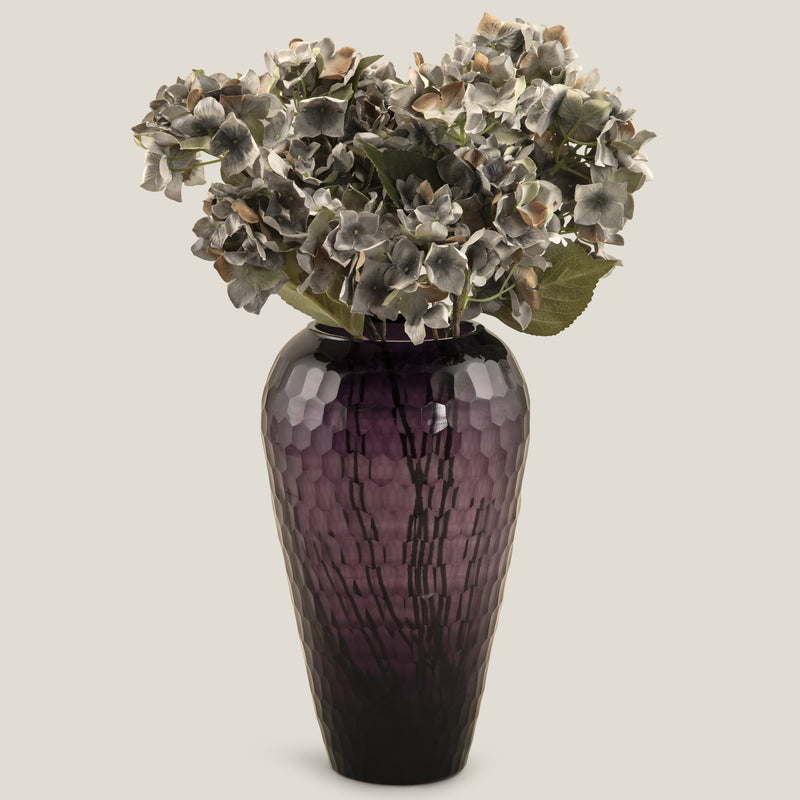 Vetro Purple Tall Glass Vase