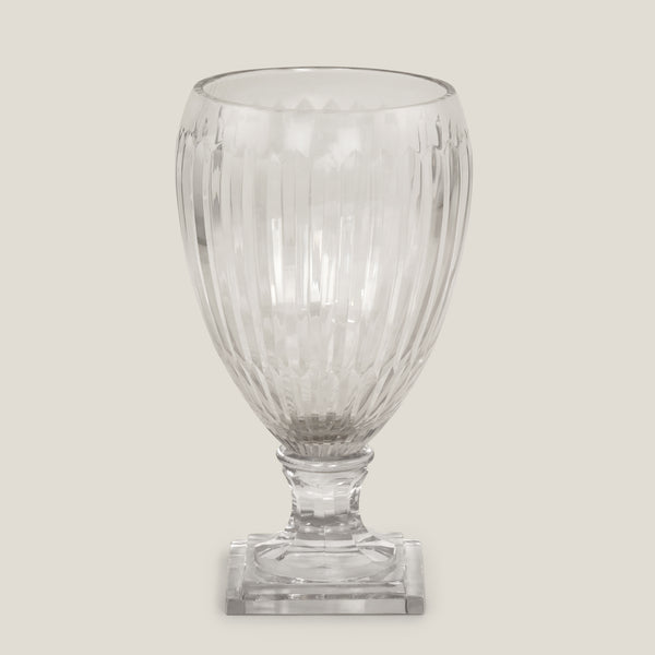 Clarus Clear Footed Glass Vase