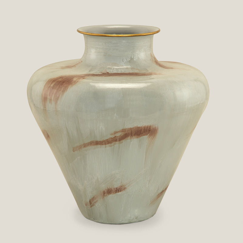 Alder Grey Metal Vase