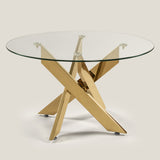 Trento Clear & Gold Coffee Table
