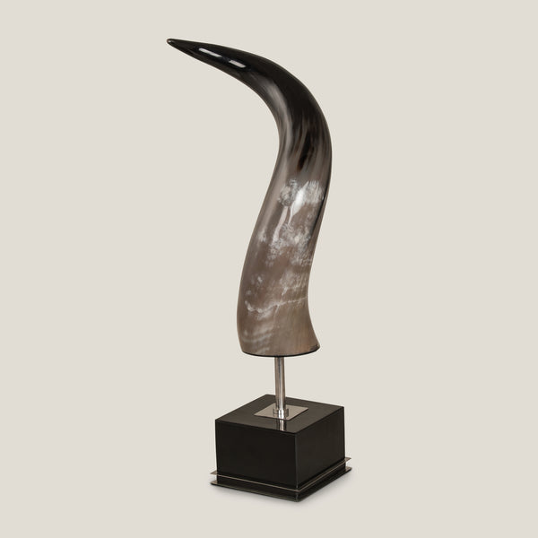 Bestia Horn & Stainless Steel Sculpture