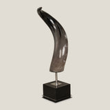 Bestia Horn & Stainless Steel Sculpture