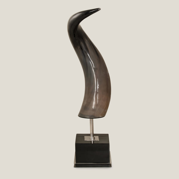 Bestia Horn & Stainless Steel Sculpture