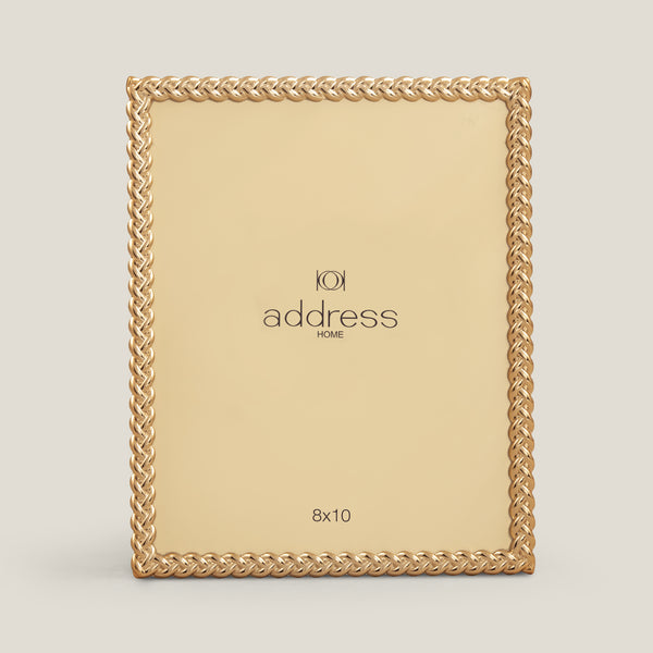 Plait Photo Frame Rose Gold Large