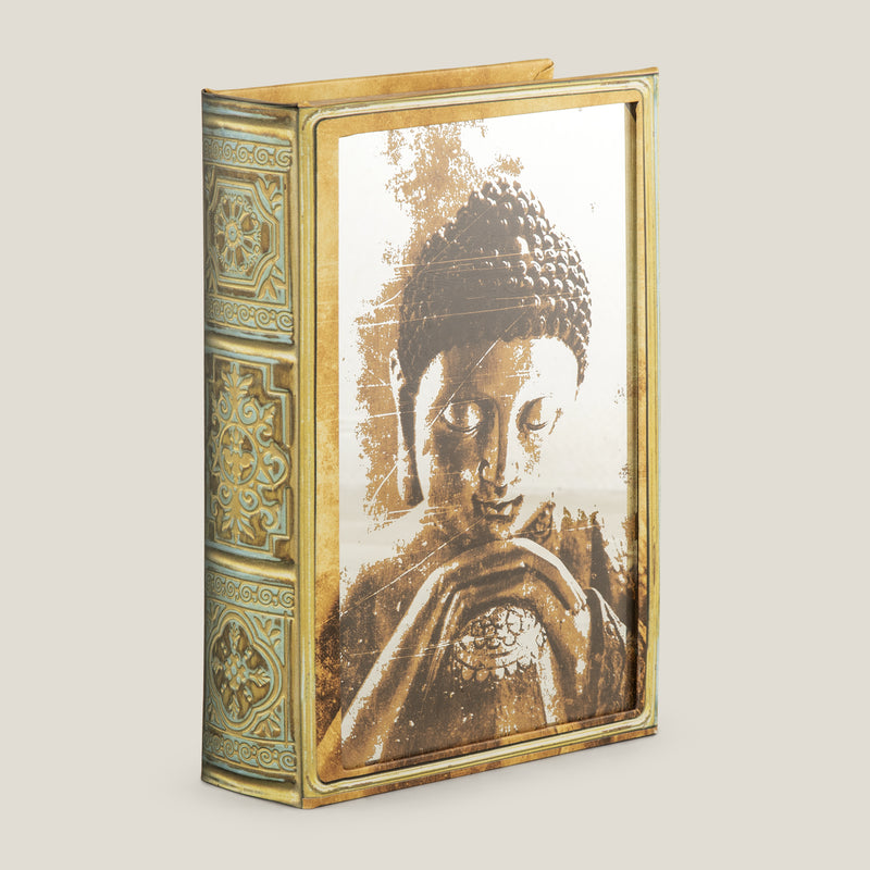 Buddha Beige Mirror Book Box