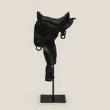 Saddle Black Resin Sculpture