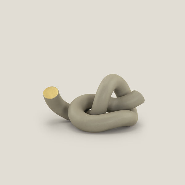 Knotted Beige & Ceramic Abstract Decor