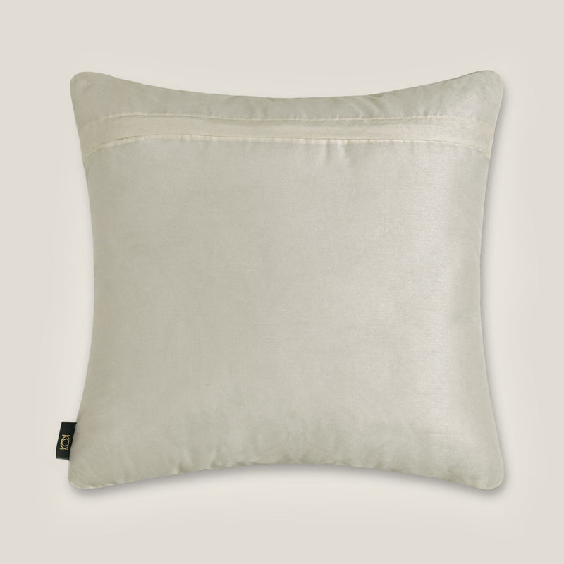Off White Faux Silk Cushion Cover