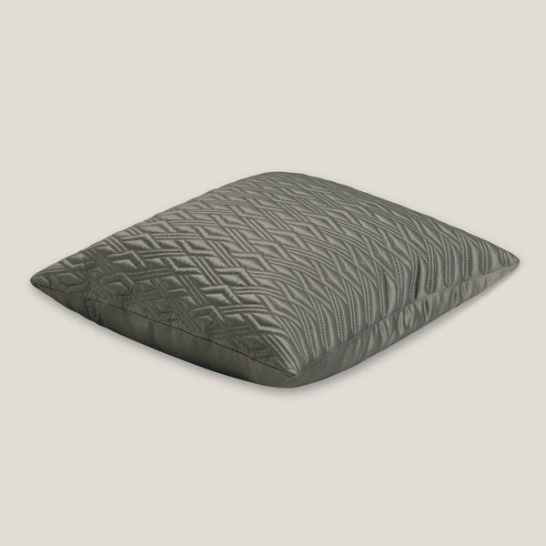 Dark Grey Satin Cushion Cover