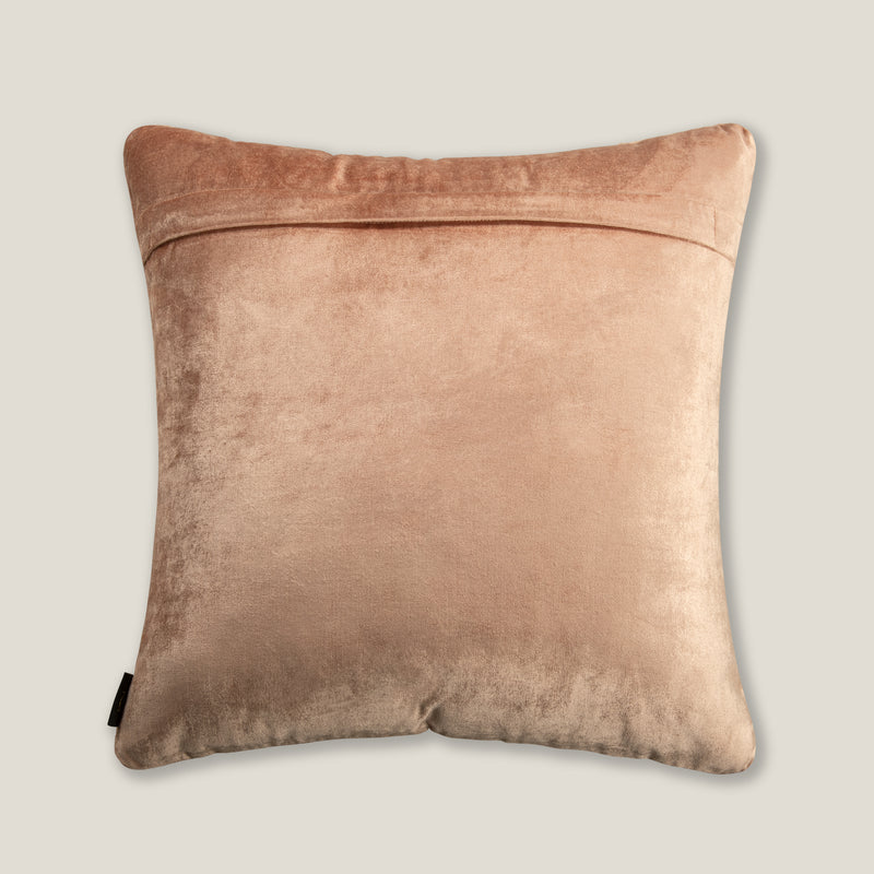 Arco Double Needle Pink Velvet Cushion Cover