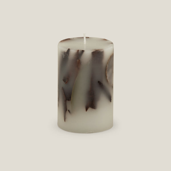 Cinnamon Sticks Ivory Pillar Candle