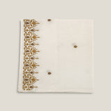 Siena Gold Emb. Off White Cotton Napkin