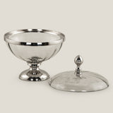 Seville Nickel Serving Bowl With Lid S
