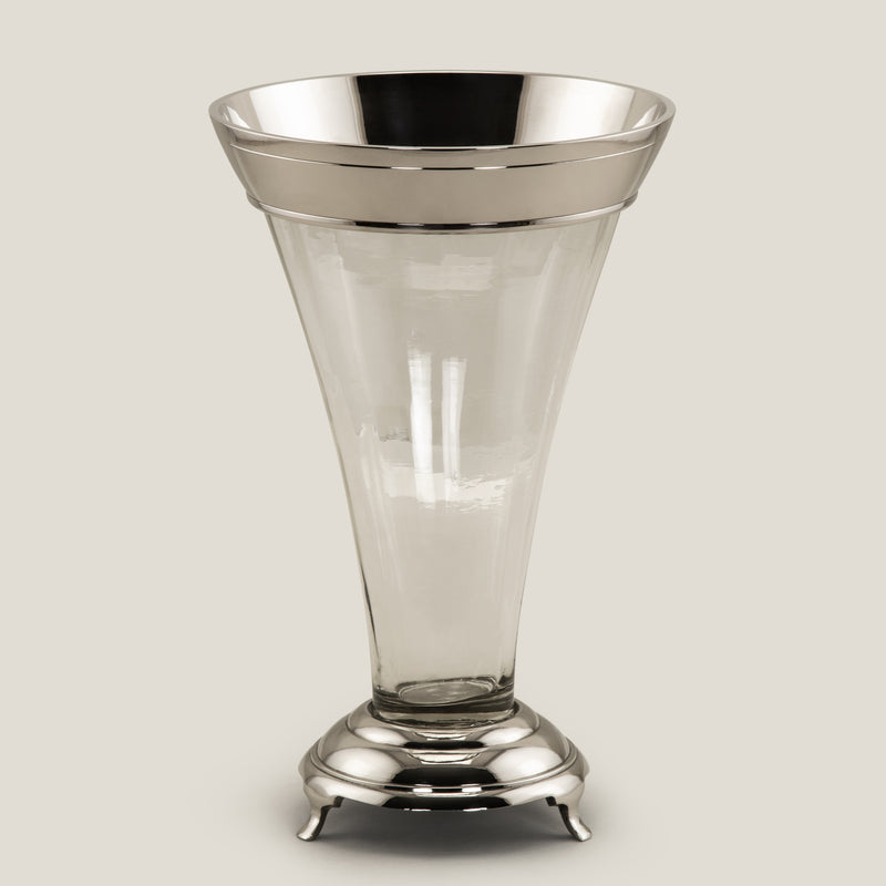 Cirio Glass & Metal Vase