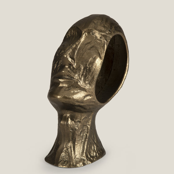 Hollow Head Metal Sculpture L