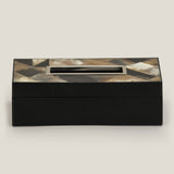 Pieza Black Horn Tissue Box