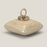 Brazo Beige & Gold Decor Jar