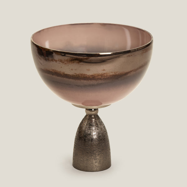 Rubesco Pink Glass Decor Bowl