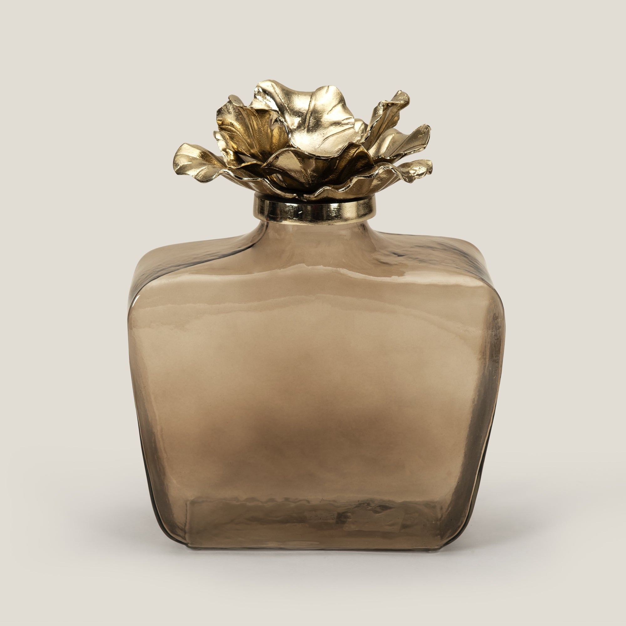 Buy Falcon Brown Glass Decor Jar Large Online – Address Home