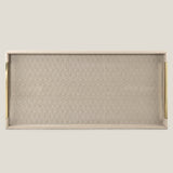 Cybus Beige & Gold Butler Tray