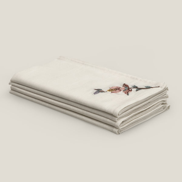 Hummingbird White Napkin Set