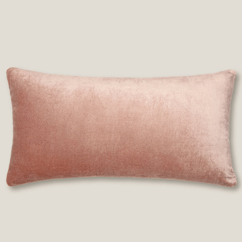 Caen Pink Emb. Velvet Cushion Cover