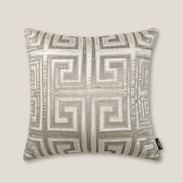 Edessa Grey Velvet Cushion Cover