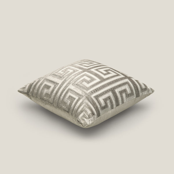 Edessa Grey Velvet Cushion Cover