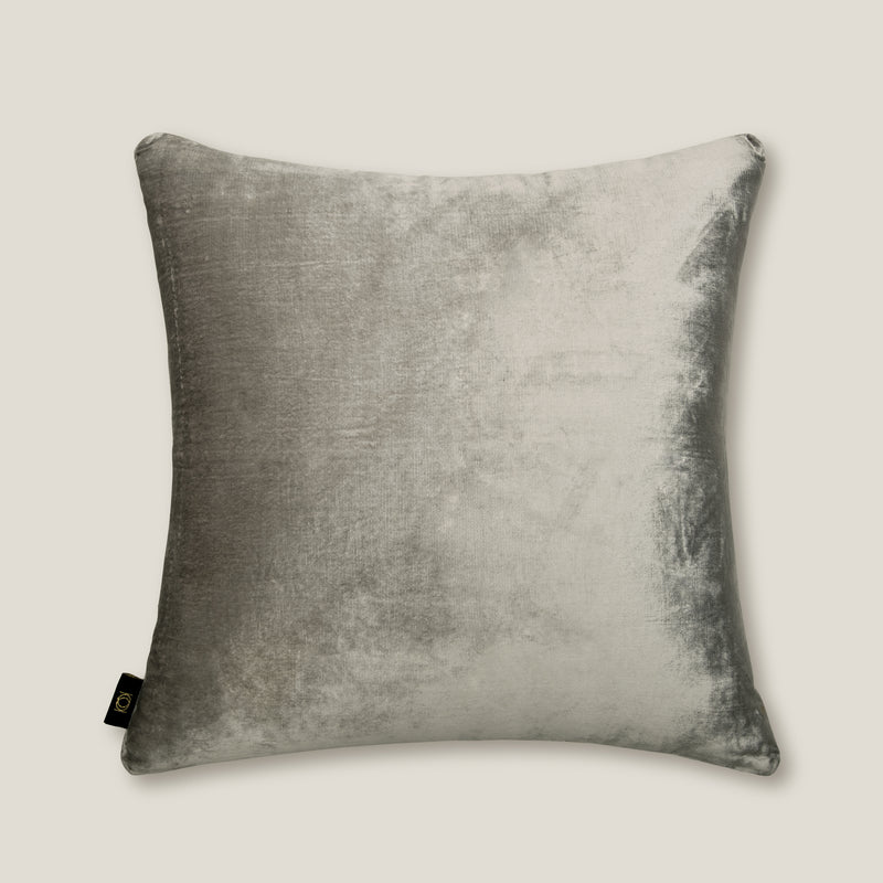 Briar Pleated Grey Velvet Cushion Cover