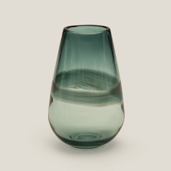 Aequor Grey Glass Vase