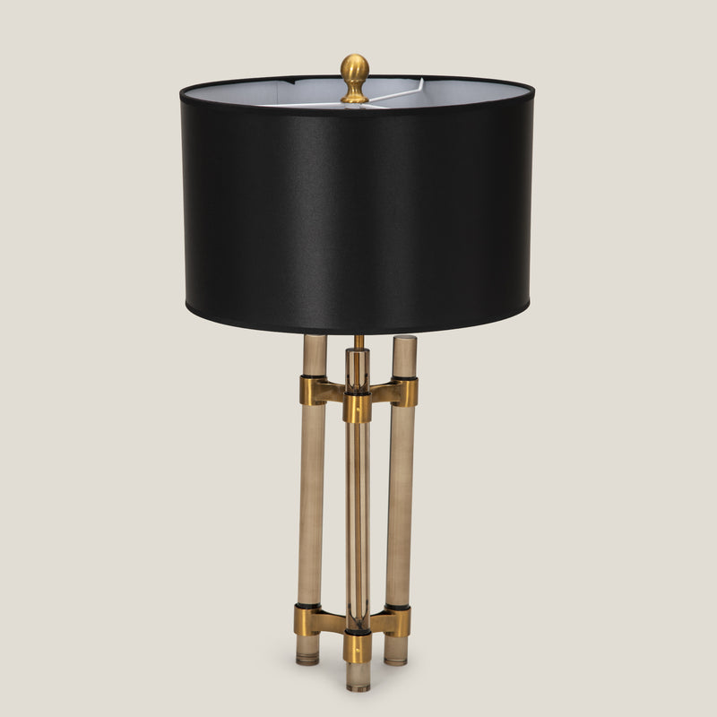 Modern Gold Glass Rod Table Lamp