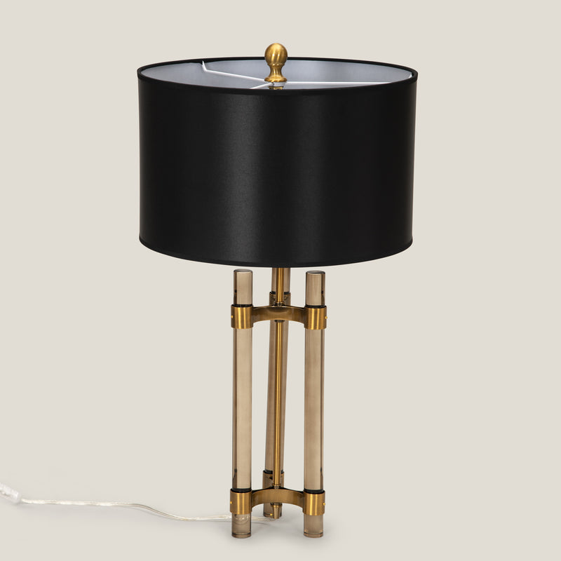 Modern Gold Glass Rod Table Lamp