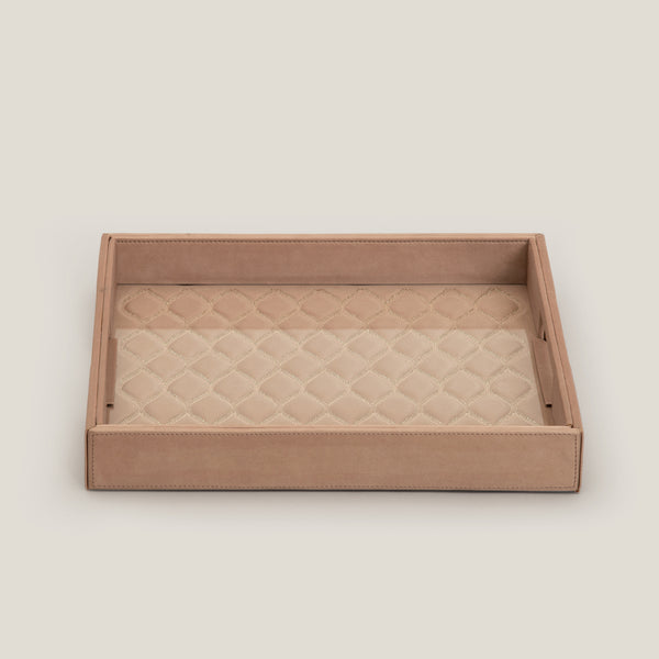 Calais Pink Square Serving Tray