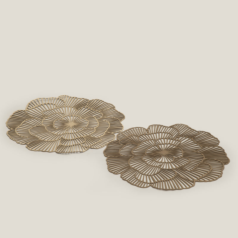 Poppy Gold Placemat Set Of 2