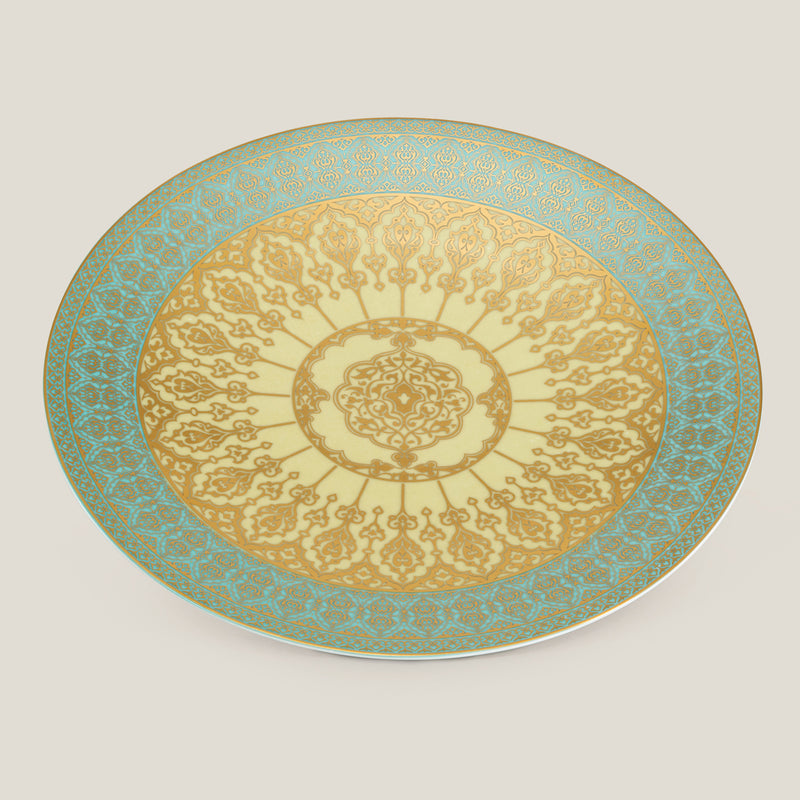 Blue Porcelain Round Platter