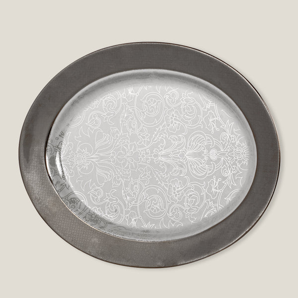 Enchante Platinum Oval Platter