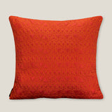Koseli Bordeaux Red & Orange Silk Euro Cover