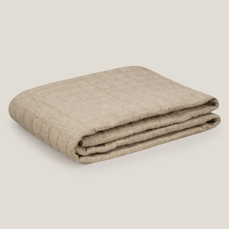 Arras Off-White Linen Bedspread