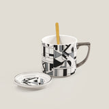 Moderno Black & White Mug Set