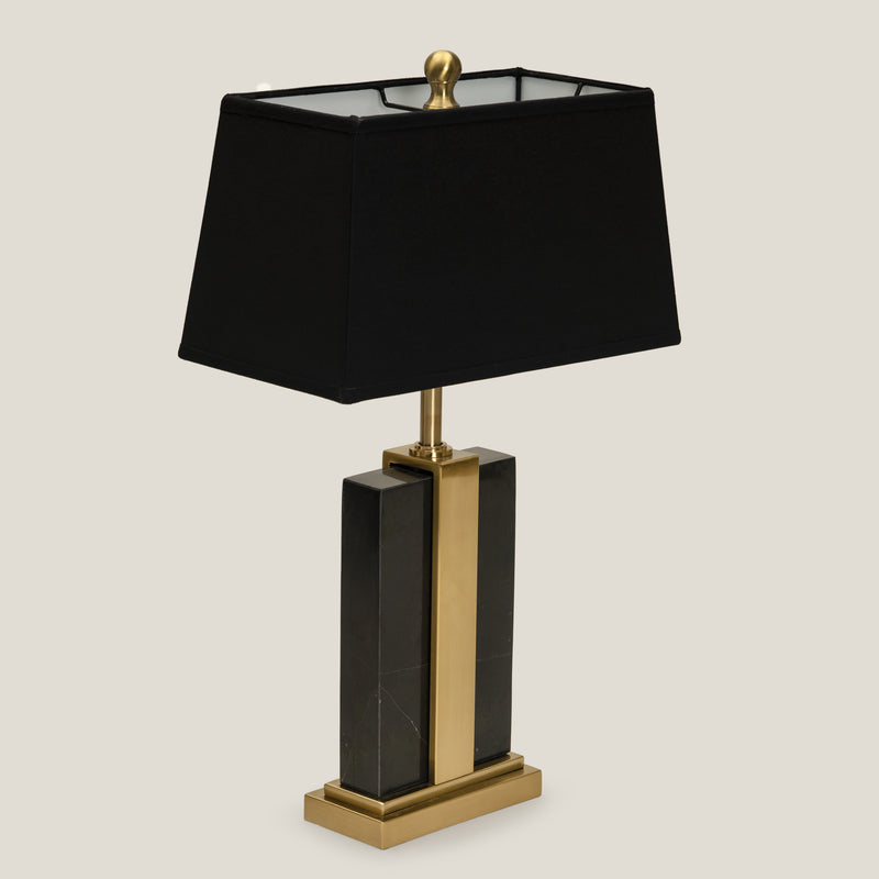 Modern Black Marble Table Lamp