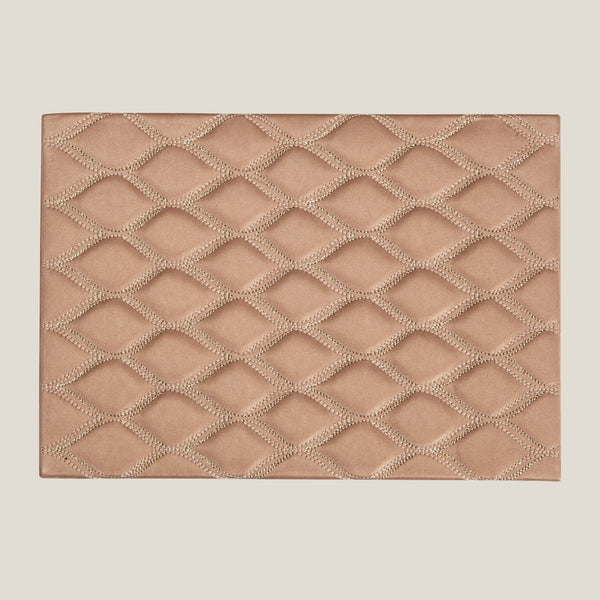 Calais Pink & Gold Quilted Faux Leather Remote Box