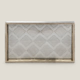 Diamond Silver And Gold Serving Tray