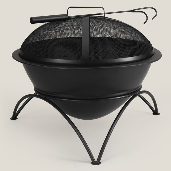 Quasar Metal Fire Pit With Stand