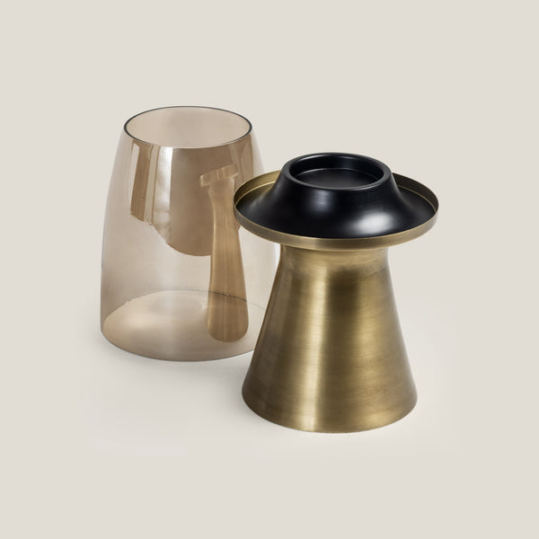 Seville Metal & Glass Hurricane Small