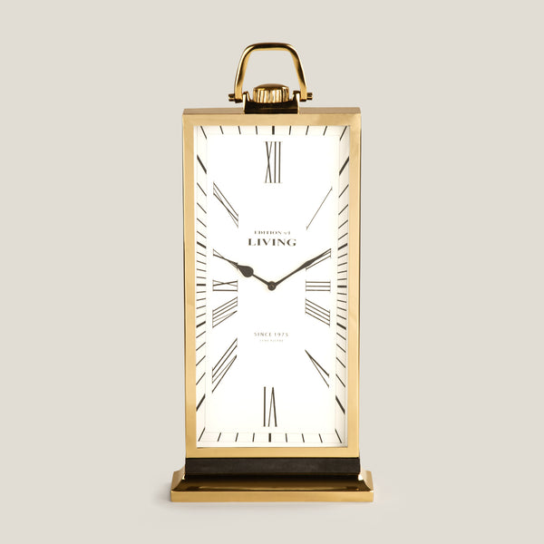 Ashwood Gold Table Clock