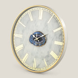 Lazurite Agate Clock