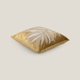 Laurel Leaves Embroidered Cushion Cover